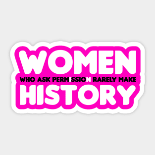 Women In History - White Text Sticker